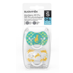 Chupete Silicona Fisiologico Suavinex 0-6 M 2 Uds.Es