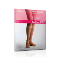 Farmalastic Media Corta Compresión Fuerte Abie Grande